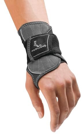 MUELLER Hg80 Premium Wrist Brace, Handgelenk Stützbandage, schwarz, Gr. L/XL