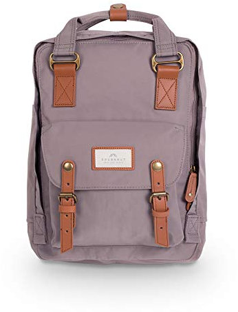 Doughnut Rucksack, Macaroon, mehrfarbig, 16 l, für Reisen, Schule, Damen, Uni, Mädchen, leicht, für Pendler, Freizeit, Tagesrucksack, lavendel (Grau) - D010-0075-F
