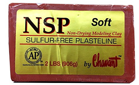 Chavant NSP SOFT - 2 Lbs. Professional Oil Based Sulfur Free Sculpting Clay