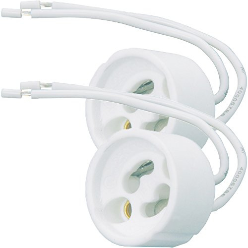 Loops 2x GU10 Bayonet Light Bulb/Lamp Fitting-Ceramic LED Holder Connector Downlight