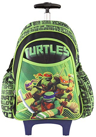Target Trolley Kinder TMNT Laptop Rollkoffer, 41 cm, Grün (Verde)