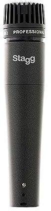 Stagg SDM70 Professional Cardioid Dynamic Microphone, 3-Pin XLR Connection, Instrumental Microphone for Guitars, Amplifiers and Drums