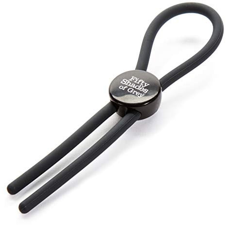 Fifty Shades of Grey Again Adjustable Cock Ring Adult Toy for Couples Black | Waterproof, Silicone, Lasso Style, Black, Adjustable Penis Ring, Adult Sex Toy, Discreet Design, Beginner Friendly