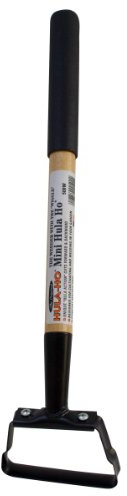 Flexrake Hula Hoe 500W Hand Weeder – 16 Inch Oscillating Stirrup Hoe Garden Tool, Wood Handle with Rubber Grip, Manual Weed Cutter & Cultivator for Flower Beds, Vegetable Gardens & Soil Loosening Tool