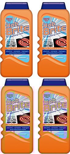 4 x Homecare Hob Brite Hob Cleaner Removes Burnt On Food 250ml