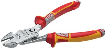 NWS N138-49-VDE-200 Number 138-49 VDE FantasticoPlus Side Cutter, Silver/Red/Yellow, 200 mm, 138-49-VDE-200-SB