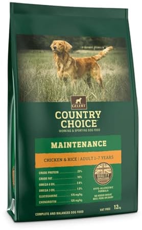 Gelert Country Choice Maintenance Chicken and Rice, 12 kg