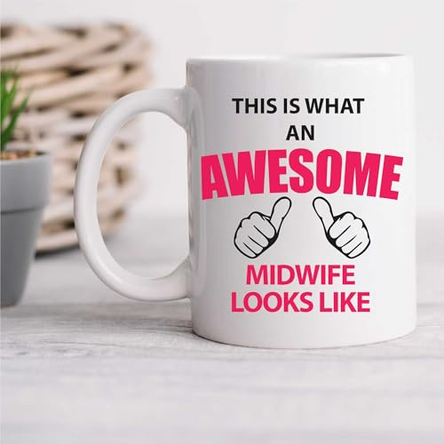 60 Second Makeover Limited This is What an Awesome Midwife Looks Like Mug Gift Present New Baby
