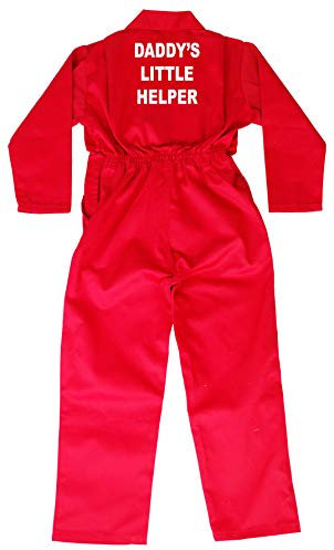 Acce Products Daddy's Little Helper Baby, Childrens, Kids, Coverall, Boilersuit, Overall - Size - 20-1-2 Years - Red