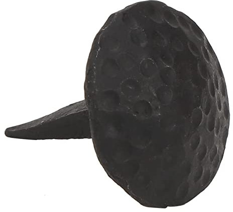 A29 – Clavos decorativo de hierro forjado a mano, acabado natural, color negro