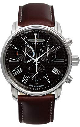 Zeppelin Serie LZ127 Transatlantik Quarz Chronograph GMT Datum 7694-2