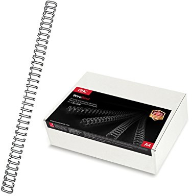 GBC WireBind Binding Wires, 6 mm, 55 Sheet Capacity, A4, Black, Pack of 100, RG810410