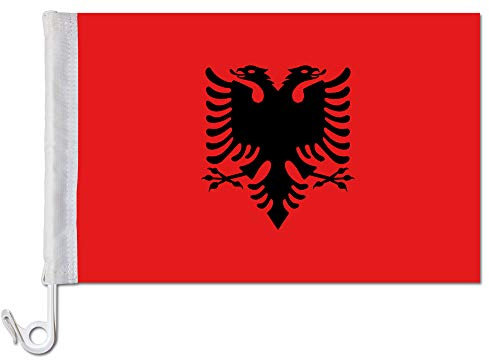 Everflag Auto-Fahne: Albanien - Premiumqualität