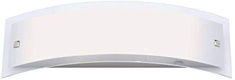 BRILLIANT Lampe Elysee Wandleuchte 2flg edelstahl/weiß | 2x C35, E14, geeignet für Kerzenlampen (nicht enthalten) | IP-Schutzart: 21 - tropfwassergeschützt