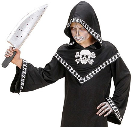 NET TOYS Couteau Sanglant Couteau avec Sang Rouge-Chair Arme Zombie Sang Hache Accessoires Halloween Arme d'halloween