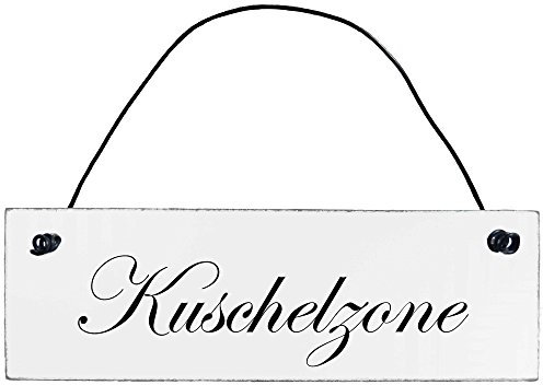 Anika Hermsen-Grallert, HomeYourself Shabby Chic Vintage Schild Kuschelzone Dekoschild Türschild