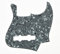 Kaish Noir/blanc Coque Jazz J Bass Pickguard pour USA/mexicain 4 cordes Fender Jazz Bass
