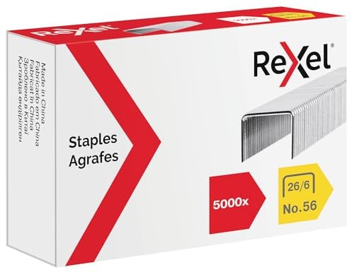 Rexel 56 Staples 6mm [Pack 5000] (Abbildung kann abweichen)