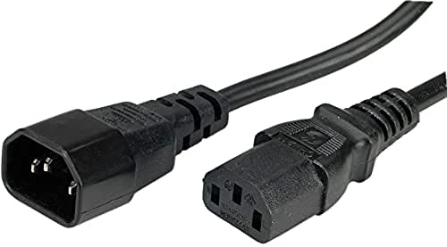 ROLINE Cavo di collegamento per apparecchi IEC 320 C14 - C13, nero, 0,5 m