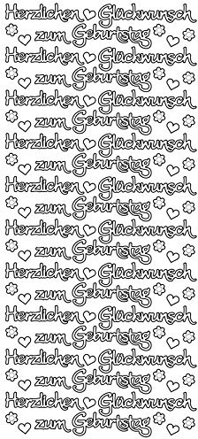 Konturensticker Herzlichen Glückwunsch gold Artnr.3460283