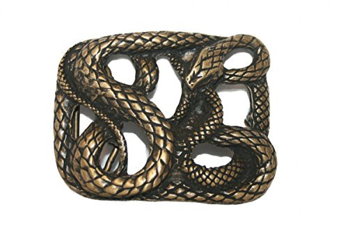 Dark Dreams Gothic Mittelalter LARP Buckle Schnalle für Gürtel Gürtelschnalle Snake altmessing