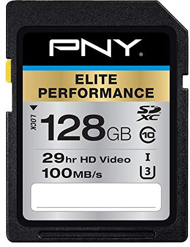 PNY P-SDX128U395-GE Carte mémoire SD 128 Go Noir, 128GB