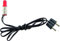 Unbekannt Krippenzubehör LED mit Kabel und Stecker E5, rot, Länge 50cm