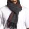 alpine swiss Herren Karierter Schal Weiche Winterschals Unisex,Roter Streifen,Einheitsgröße
