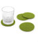 Oblique Unique® Filzuntersetzer rund 4er Pack für Tisch und Bar - Glasuntersetzer Untersetzer aus Filz (Grün)