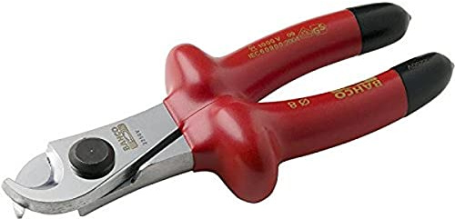 Bahco VDE 1000V zugelassen ESD-Sicherheit Glatt Kabelschneider 230 mm/Backen 22mm, Schneidleistung 15 mm