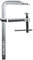 BESSEY Ganzstahl-Schraubzwinge GS100K, Spannweite 1000 mm Ausladung 120 mm, Knebelgriff für einfache Kraftübertragung beim Anspannen, Gewicht 3,58 Kg