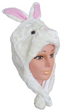 Tiermütze Plüsch Mütze Hase