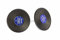 Miniblings Schallplatte Ohrstecker Stecker Ohrringe DJ Musik Vinyl LP blau - Handmade Modeschmuck I Ohrringe Stecker Ohrschmuck