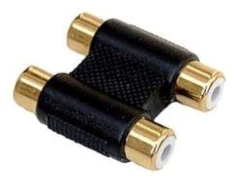 Cable-Core Twin 2 RCA Phono to RCA Phono Double Female Connector/Coupler