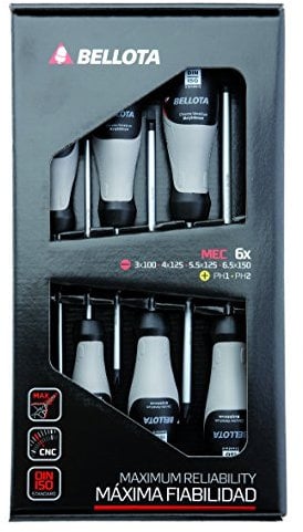 Bellota 66292-MEC - Destornilladores, Kit de 6 Destornilladores de mecánico, standard