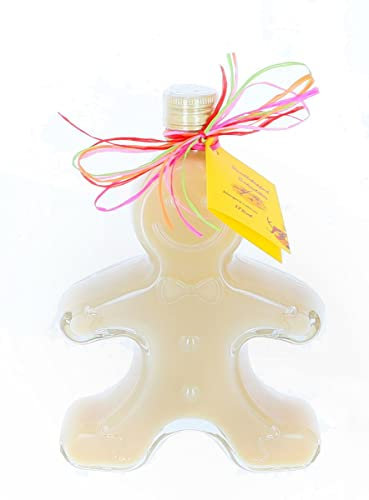 Vanillekipferl Sahnelikör 17% vol. Alk 250 ml Weihnachtslikör in 'Lebukchenmann-Flasche' schönes Geschenk zu Nikolaus, Advent, Weihnachten