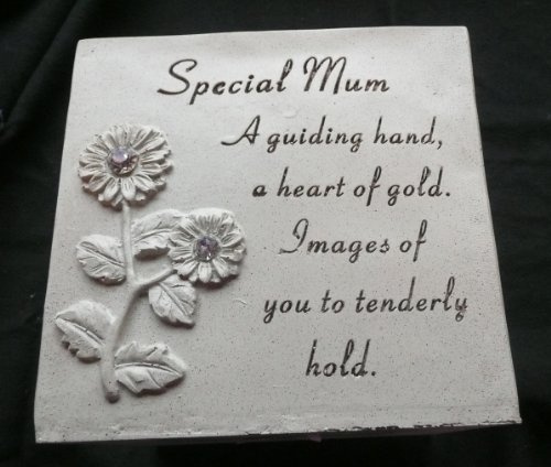 Mum Rose Bowl (Vase) memorial Ornament sunflowers & diamantes