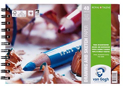 Van Gogh Zeichnen & Skizzieren Papier Pad 14,8 x 21 cm – 160 gsm