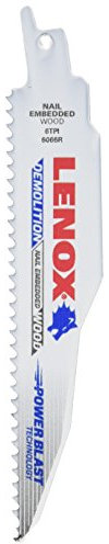 Lenox Tools Demolition Lame de scie sabre 6 dents par pouce, 15,2 cm, 203706066R5