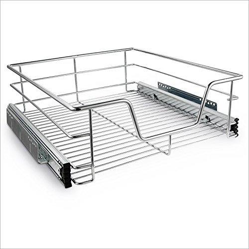 Teleskopschublade 50 cm Metall verchromt