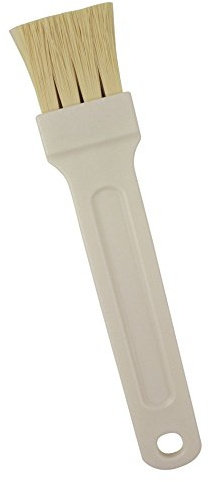 PME Pastry Brush ,White, Medium Size | Commercial grade catering tool smoothly glazes baked goods and applies washes or sauces without shedding fibers.