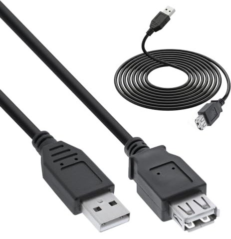 InLine 34603B USB 2.0 Verlängerung, Stecker / Buchse, Typ-A, schwarz, 3m