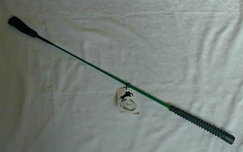 GERTE PEITSCHE rutschfesten Gummigriff aus Noppen Lederklatsche grün