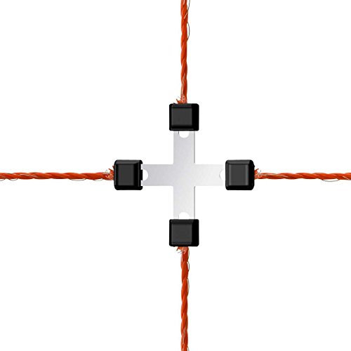 Kerbl Litzclip Litzen-Kreuzverbinder 3mm, Edelstahl, 5 Stück