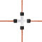 Kerbl Litzclip Litzen-Kreuzverbinder 3mm, Edelstahl, 5 Stück