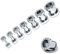 SoulCats Flesh Tunnel Straß Zirkonia Tunnels einzeln oder als Set, Größe: 3 mm;Farbe: Silber