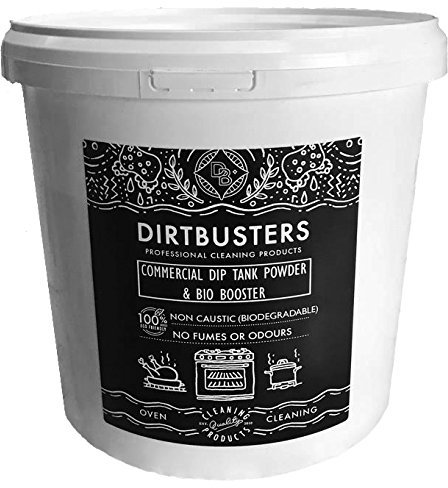 Dirtbusters Non Caustic Commercial Dip Tank and Degreasing Powder decarboniser 5 Kilos Professional Strength Product to Remove Grease and Fat