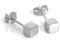 925 Sterlingsilber 4mm Würfel Ohrstecker