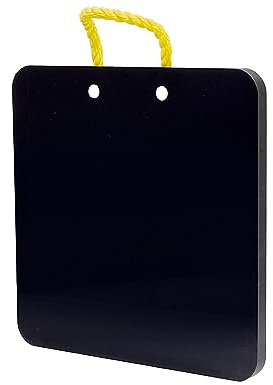 Buyers Products OP18X18P HDPE Poly Outrigger Pad 18x18x1 Inch, Heavy Duty Jack Pad for Utility Trucks, Cranes, RV Accessories, Lightweight Non Slip Pad with Rope Handle for Trailers & Campers