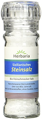 Herbaria Sizilianisches Steinsalz, 1er Pack (1 x 100 g Glasmühle)